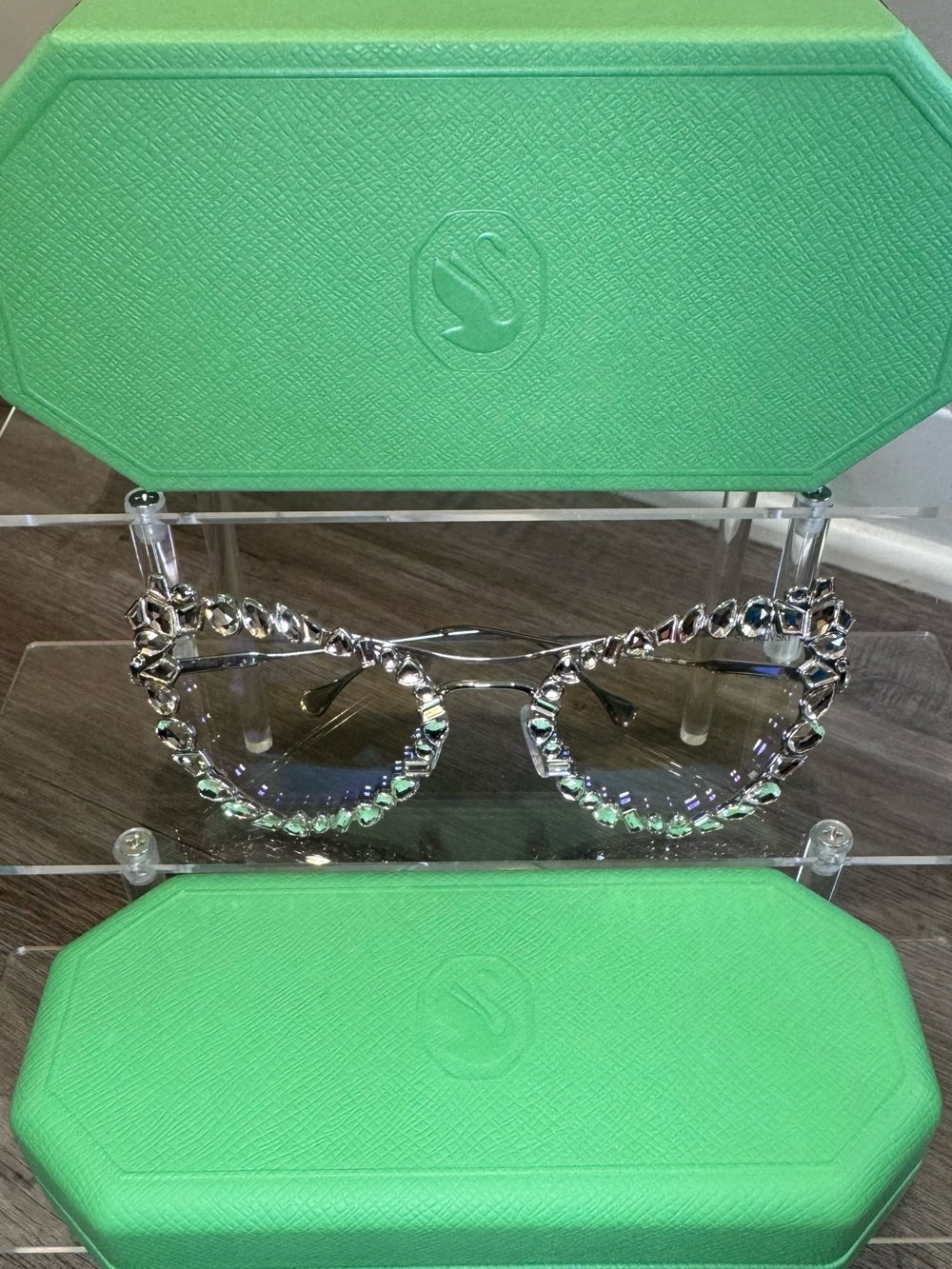 Swarovski Cateye Crystal Eyeglasses SK7011
